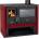 Prity GT red with stainless steel oven 15 kW