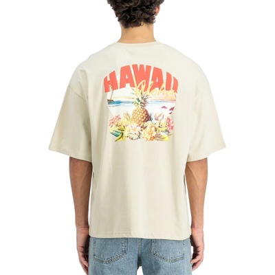 Alpha Industries tričko pánske Hawaii Aloha Backprint T-Shirt Vintage White