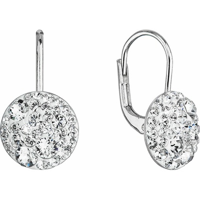 PAVONA Strieborné náušnice visiace s krištáľmi Swarovski 31315.1