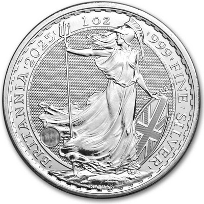 British Royal Mint Stříbrná mince Britannia 2025 1 oz