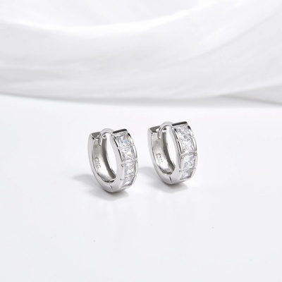 Jan Kos jewellery stříbrné náušnice kruhy MHT-2998/SW00