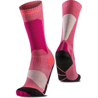 X-Socks Ski Discover OTC Jr Dětské lyžařské ponožky light pink/light sand