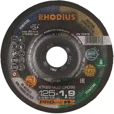 Rhodius Rezný a brúsny kotúč 125 x 1,9 x 22,23 mm 211452