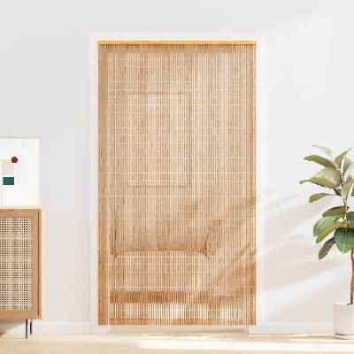 vidaXL Завеса за врата против насекоми, бамбук, 120x220 cм (43724)