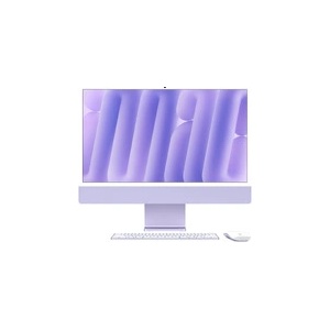 Apple iMac 24" Retina 4.5K Display с Apple M4 с 8-Core CPU, 8-Core GPU, 16GB RAM, 256GB SSD - Purple, Intl. Engl. клавиатура (Процесор: Apple M4 (10-core CPU, 10-core GPU)) (z1e7_imac24-cpu-10gpu)