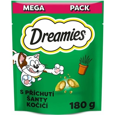 Dreamies maškrty s príchuťou kocúrnika obyčajného 180 g