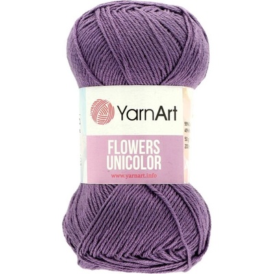 YarnArt Flowers Unicolor fialová 748