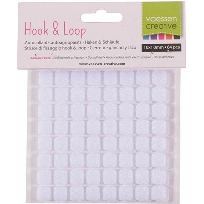 Vaessen Creative Suchý zip čtvereček 1 × 1 cm (64 ks)