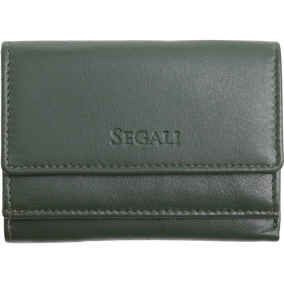Segali malá dámska kožená peňaženka SG1756 MINI tmavo zelená