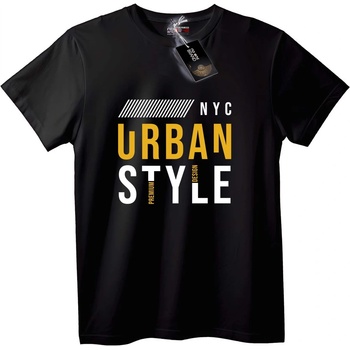 NOONEBRAND Тениска NYC градски стил Премиум - 2XL, Black