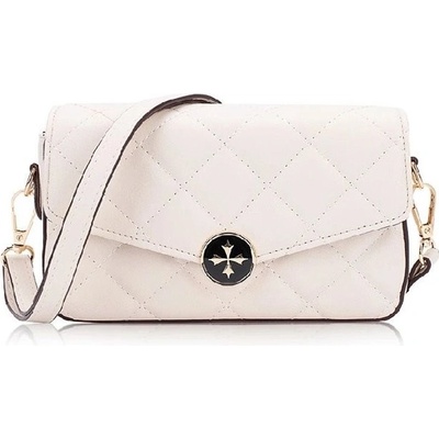 Baellerry malá prešívaná kabelka Leonka Krémová N8638s2