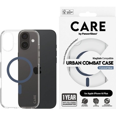 Panzer Калъф CARE - Flagship, iPhone 16 Plus, MagSafe, син (5715685004339)