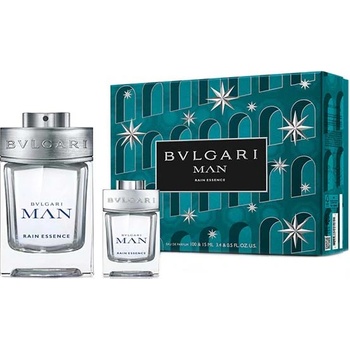 Bvlgari Man Rain Essence подаръчен комплект с парфюмна вода 100мл и 15мл за мъже 1 бр