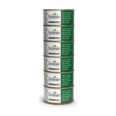 Schesir Cat tuniak a kuracie filety 6 x 85 g