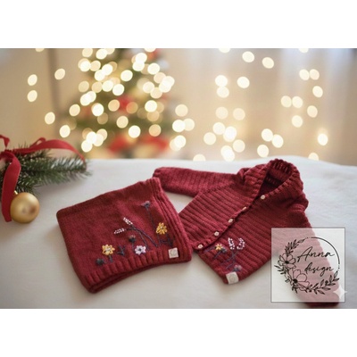 Anna design Set dievčenský červený
