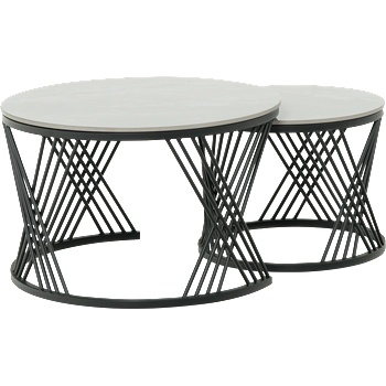 Carmen Комплект помощни холни масички fresno ДЕКО - сив (3530691)