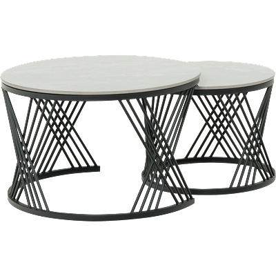 Carmen Комплект помощни холни масички fresno ДЕКО - сив (3530691)