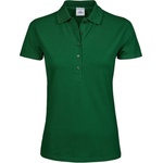 TEE JAYS tj145 / Дамска еластична поло тениска - горско зелено xl (18014507404)