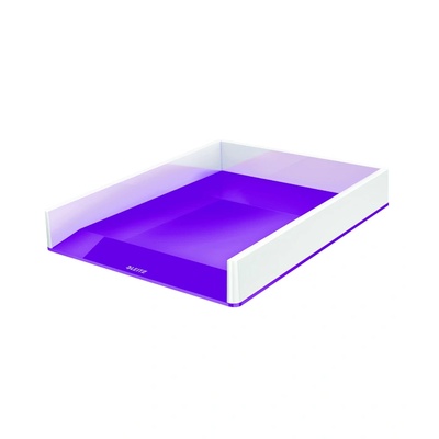Leitz Тава за картотекиране LEITZ Wow , Пластмасова, С двуцветен ефект, Лилав (53611062) (53611062)
