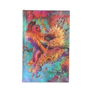 Humming Dragon (Android Jones Collection) Maxi Dot-Grid Softcover Flexi Journal (Elastic Band Closure) | Paperblanks (2023)