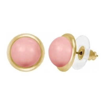 Swarovski Elements náušnice Ccral peach SEE3158