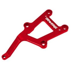 Traxxas предна алуминиева греда на шасито червена