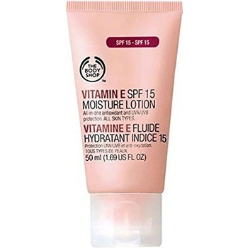 The Body Shop denní krém s vitamínem E pro všechny typy pleti SPF 15 Vitamin E Moisture Lotion 50 ml