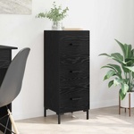 vidaXL Служебен шкаф Черния дъб 34, 5 x 34 x 90 см Инженерна дървесина (881560)