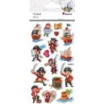 TITANUM Convex stickers pirates mix 16pcs