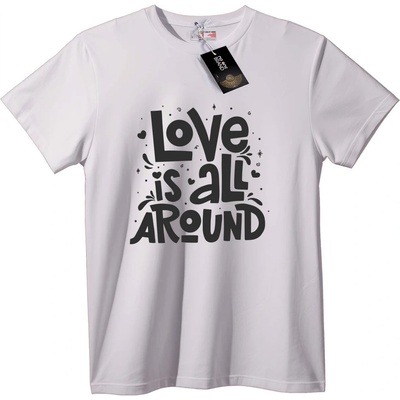 NOONEBRAND Тениска Любовта е Навсякъде - 2XL, Black
