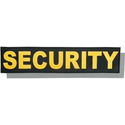 Nášivka: SECURITY [velká] černá | žlutá