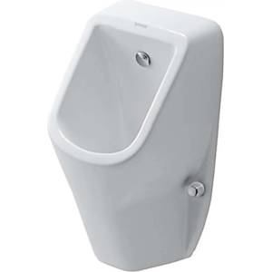 Duravit D-Code - Писоар, заден водопровод, без ръб, алпийско бяло 0829300000 (0829300000)