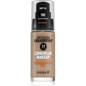 Revlon Cosmetics ColorStay SPF 15 дълготраен матиращ фон дьо тен за смесена и мазна кожа цвят 180 Sand Beige 30ml