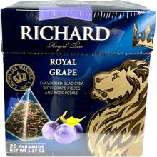 Richard Royal Grape černý čaj 20 pyramidek