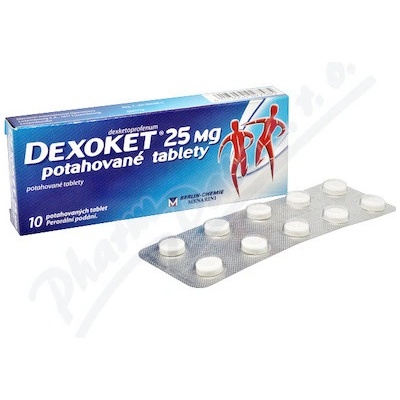 Dexoket 25 mg tabliet flm.10 II