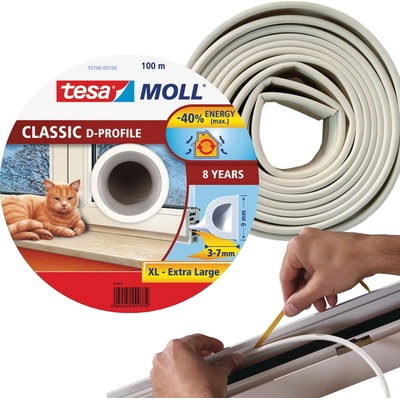 TESA Těsnění "D", 9 x 7 mm x 100 m – Zbozi.Blesk.cz