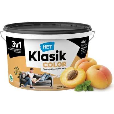 HET Klasik Color 3v1 - 8kg, KC0777 Meruňkový