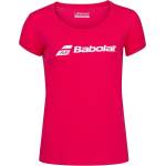 Babolat Women's Short-Sleeve Performance Gym Top - Red Rose Hthr