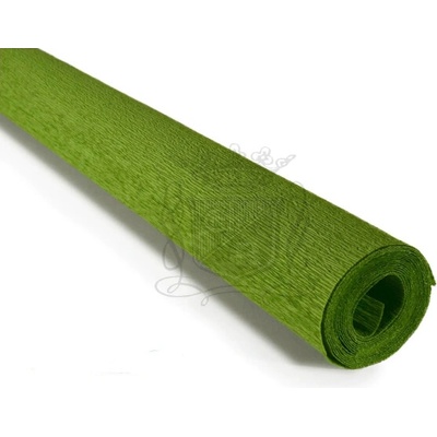 Italský krepový papír Cartotecnica Rossi 90g (50 x 150cm) - Crocodile Green 367