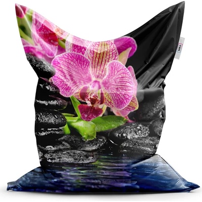 Sablio Sedací vak Orchidea na kameňoch 150x100 cm