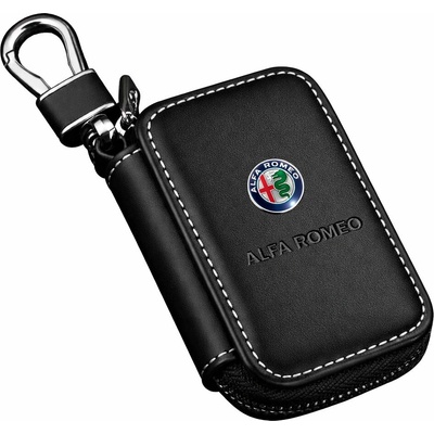 Kľúčenka ALFA ROMEO Kožené bezpečnostné puzdro na kľúče