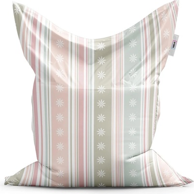Sablio Sedací vak Pruhy a bodky 200x140 cm