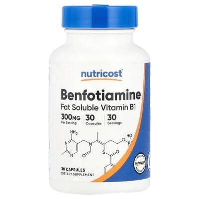 Nutricost - Benfotiamine 300 mg - 30 capsules