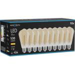 Mexen Vintis 10x LED спираловидна нажежаема крушка E27, ST64, 6W, Топла - 2700K, 530 lm, (L162-E27-0627-50x10)