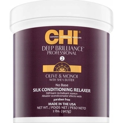 CHI Deep Brilliance Olive & Monoi Silk Conditioning Relaxer krém pro narovnání vlasů 908 ml