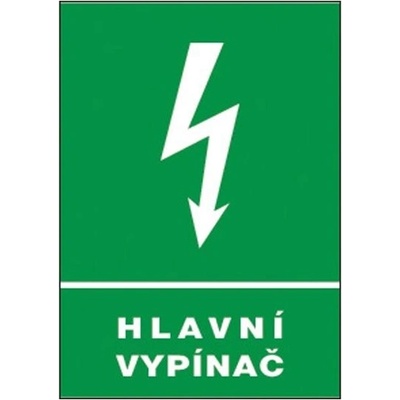 ČERVA Tabulka bezpečnostní - Hlavní vypínač 9903001799999