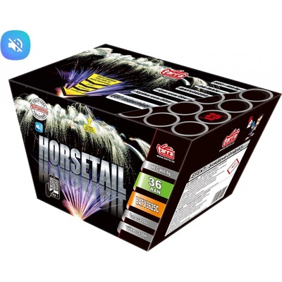 Baterie výmetlic HORSETAIL TICHÝ Ohňostroj 36 ran 4 1 Čína BATV3625C