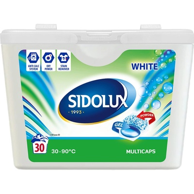 Sidolux White Multicaps Kapsle na praní bílého prádla 30 PD
