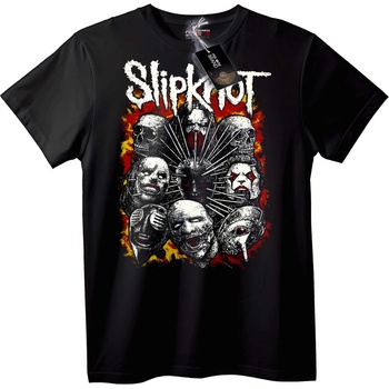NOONEBRAND Тениска Slipknot Черепи Група - M, White