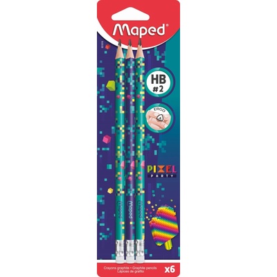 Maped Pixel Party tvrdosť HB 6 ks